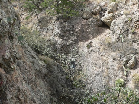 17.kaňon v Sierra Chapultepec s prodírajícím se Vláďou